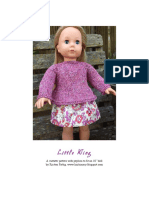 Little Wing: A Sweater Pattern With Peplum To Fit An 18" Doll