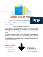 Channel List Slack