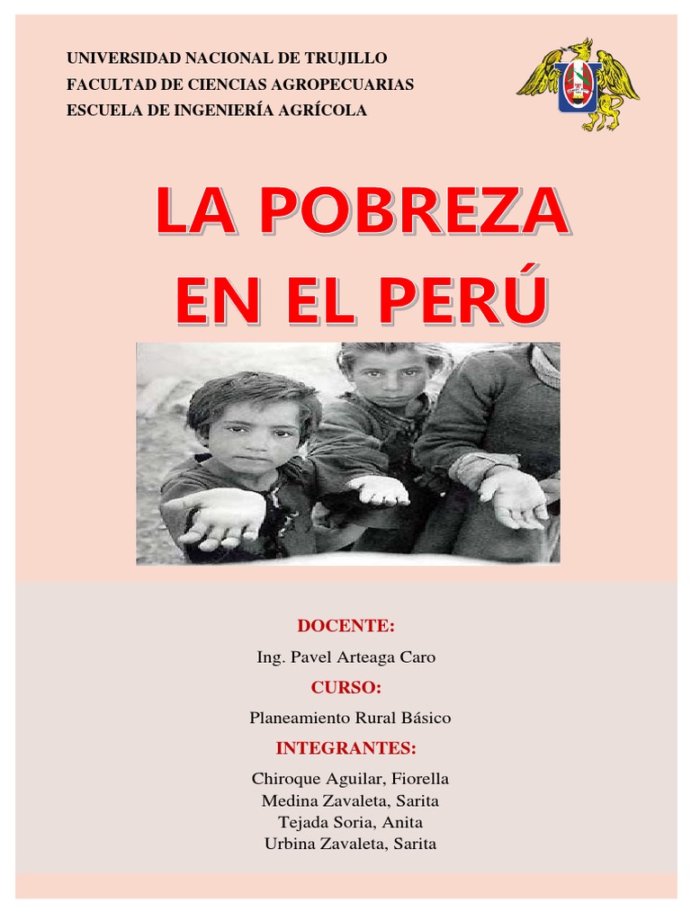 Pobreza en el Perú: Análisis y Soluciones | PDF | Crecimiento económico ...