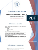 Diapositivas Estadistica Uinidad I y II Datos y Medidas