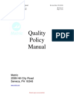 Quality Policy Manual Rev 17