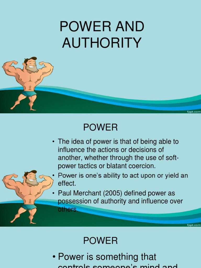 Power and Authority Power (Social And Political) Political Science