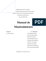 Manual de Mantenimiento