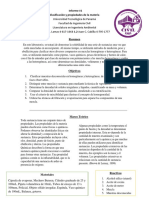 Informe #1 Clasificación y Propiedades de La Materia