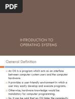 Introduction To Operating Systems