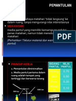 Kuliah 3 & 4 - Pemantulan, Pembayangan, Penyaringan