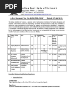 Iisc Bangalore Recruitment 2018 For 16 Site Engineer Assistant Registrar and Other Posts