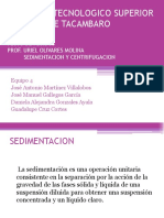 SEDIMENTACION CENTRIFUGACION equipo 4 .pptx