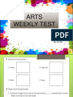 Arts Weekly Test q1