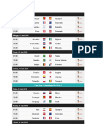 Jadwal Piala Dunia 2018 Babak Penyisihan Group