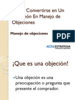 Taller de Manejo de Objeciones