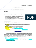 Patología Especial Apuntes 2do Parcial