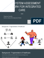 PRESENTATION: Health System Assessment Framework For Integrated Care