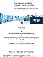 Moving towards strategic purchasing for universal health coverage – implications for Public Financial Management and opportunities for integrated care