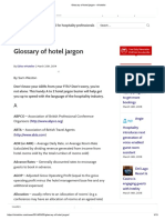 Glossary of Hotel Jargon - EHotelier