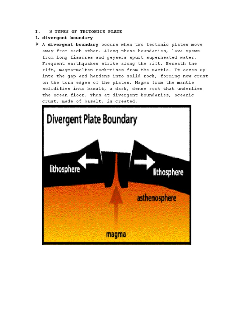 Types of Tectonic Plate Boundaries | PDF | Plate Tectonics | Planetary ...