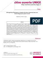 Microgenèses Didactiques en Situation de Lecture Interactive Unige - 17261 - Attachment01 PDF