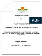 Bidding Document for Plant Building Works