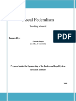 Fiscal Federalism Notes PDF