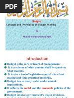 Budget Concepts and Principles