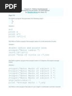 Solutions To Python by S Arora