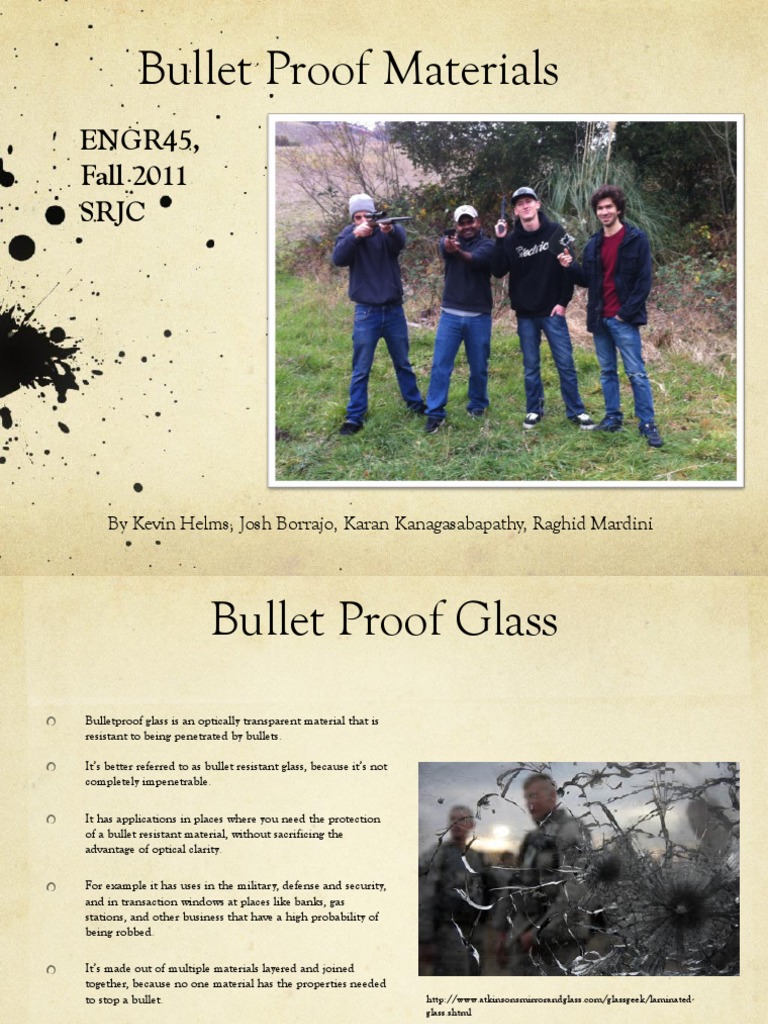 Bullet Proofing Glass | PDF | Building Engineering | Building Materials
