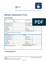 Member Application Form 0518