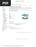 Rectangular Contracted Weir Calculator