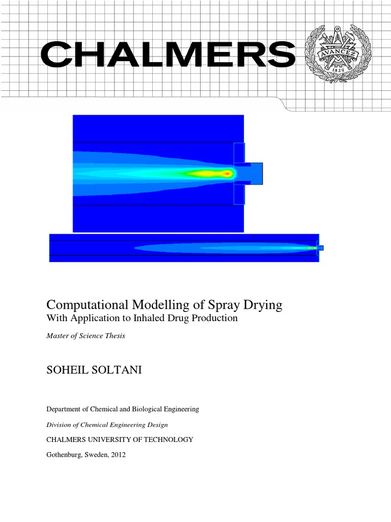 Computational Modelling of Spray Drying: Soheil Soltani | PDF | Fluid ...