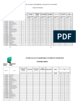 Cumulative Attendance and Sessional Marks of Electrical & Electronics Students