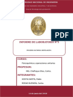 Informe Labo 5 Destilación