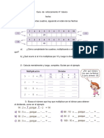 Guía de reforzamiento 4o básico matemáticas