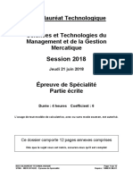 Bac STMG 2018 Sujet Mercatique