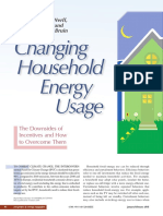 Changing the Household Energy Usage
