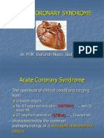 Acute Coronary Syndrome: Dr. H.M. Saifullah Napu, SPJP, Fiha