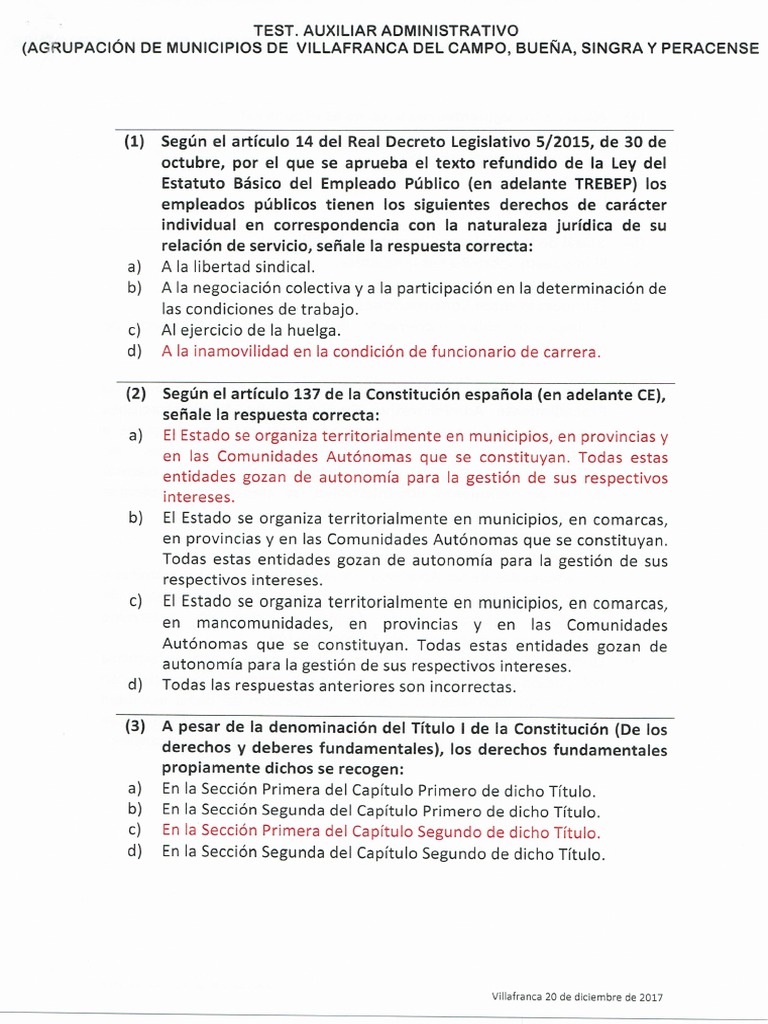 Test Bolsa Auxiliar Administrativo Corregido