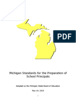 Michigan Standards For The Preparation of School Principals