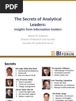 Secrets of Analytical Leaders