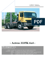 Actros 3335K 6x4 - Potente camión de carga pesada