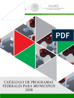 Catalogo de Programas Federales 2018