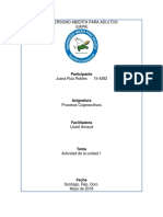 Tema I, Procesos Cognoscitivos Juana