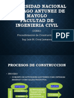 Construcción de obras civiles: procesos, procedimientos y expediente técnico