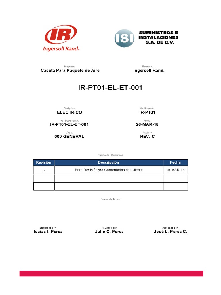 Ir Pt01 El Et 001 RC | PDF | Electricidad