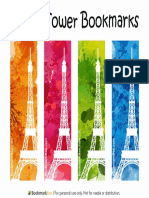 Eiffel Tower Bookmarks Watermarked