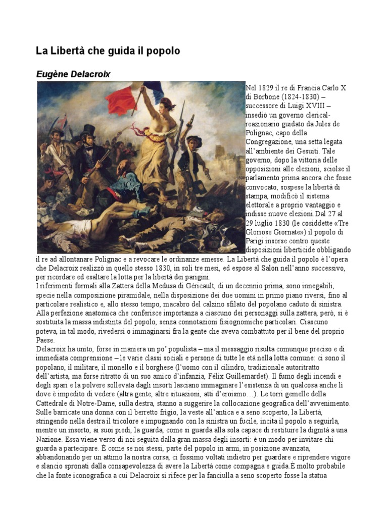 La Libertà Che Guida Il Popolo
