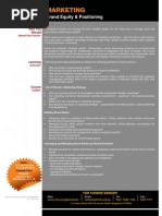 Brand Equity & Positioning