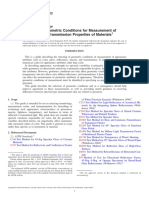 Selection of Geometric Conditions For Measurement of Reflection and Transmission Properties of Materials