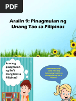 Aralin 9 Pinagmulan Ng Unang Tao Sa Pilipinas