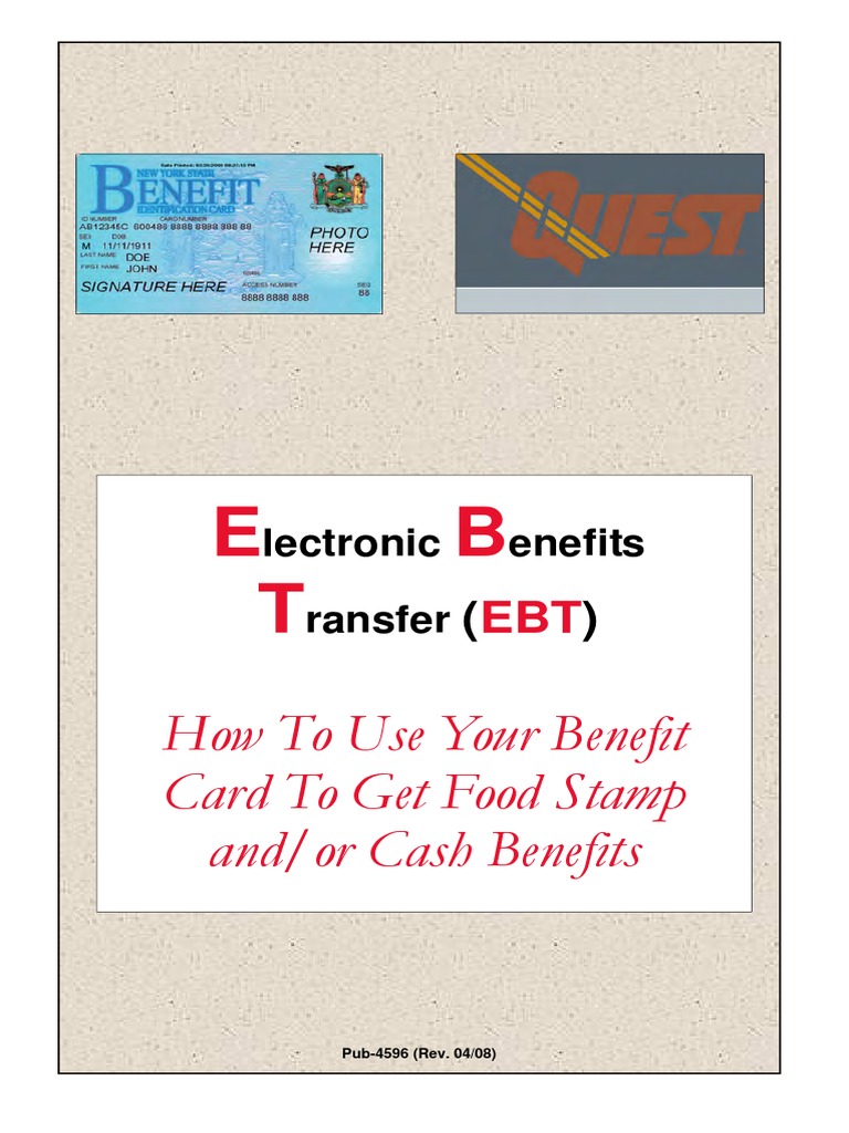 EBT Card Usage Guide for Benefits | PDF | Automated Teller Machine ...