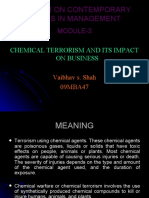 Chemical Terrorism and Its Impact On Business
